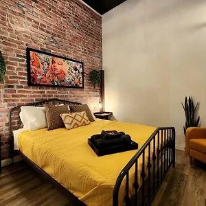 Appartement Loft Style Industriel-centre-ville+parking Gratuit, Ville de Québec